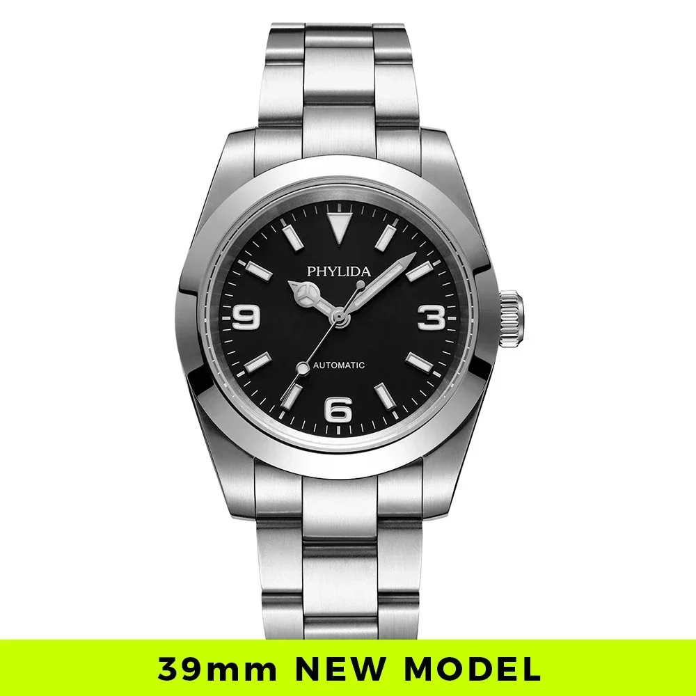 Luxury Watch Dial - PHYLIDA 39mm Miyota Automatic Mechanical Luxury