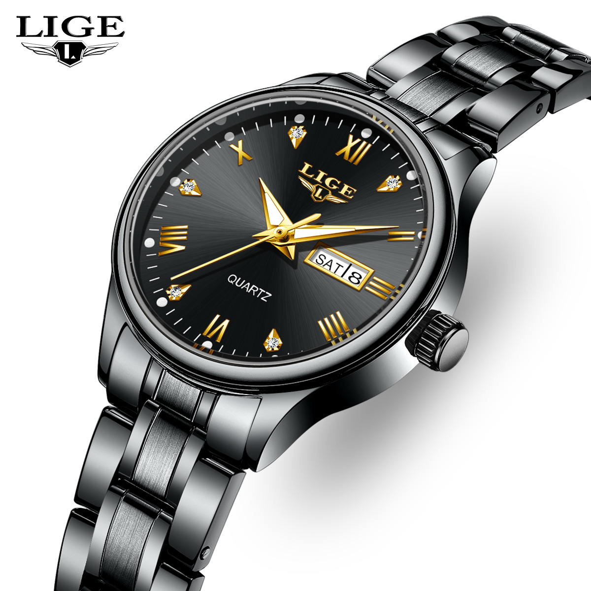 Luxury Watch Female - LIGE Top Band Woman Watch Classic