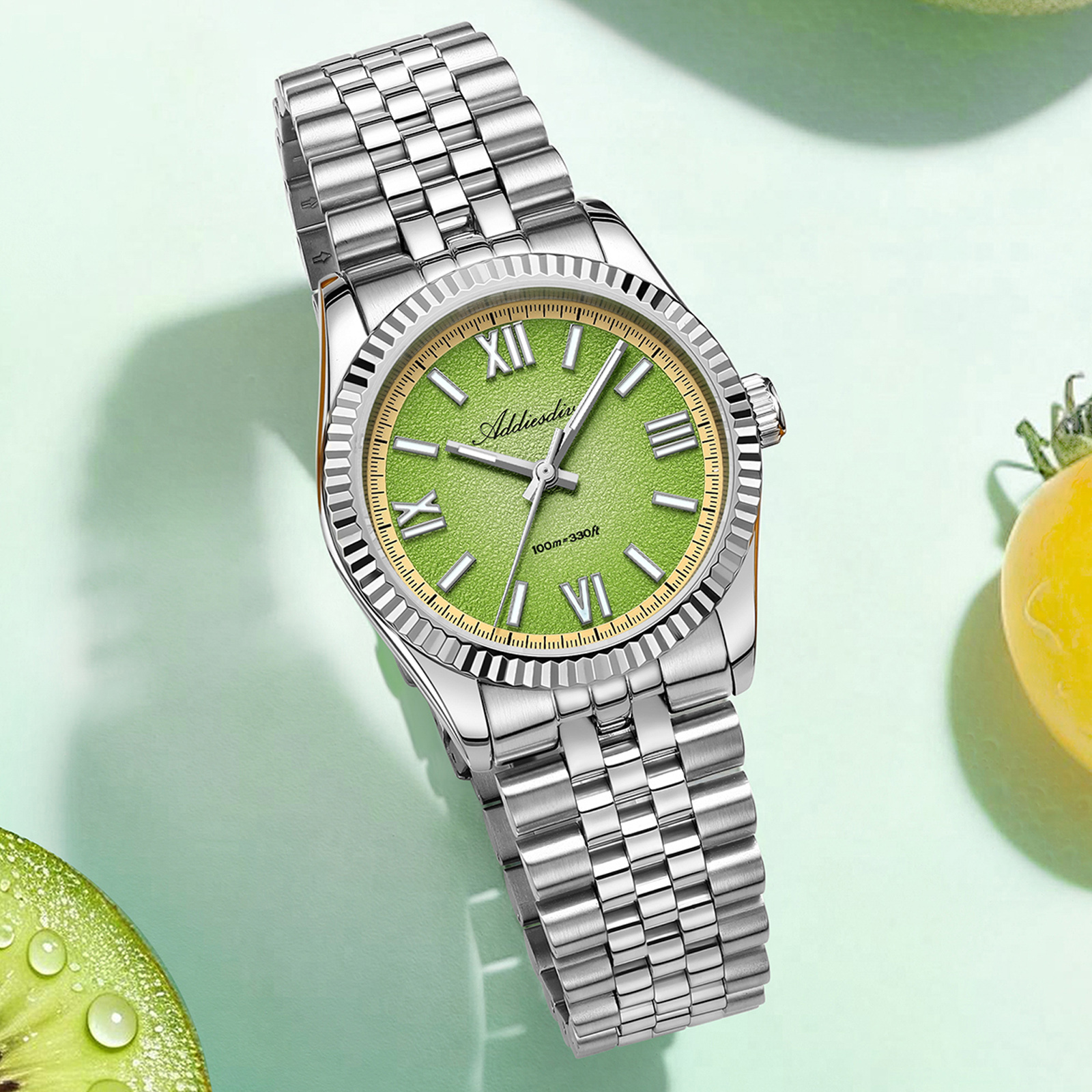 Luxury Watch Dial - ADDIESDIVE Hight Quality Sapphire Glass 10Bar