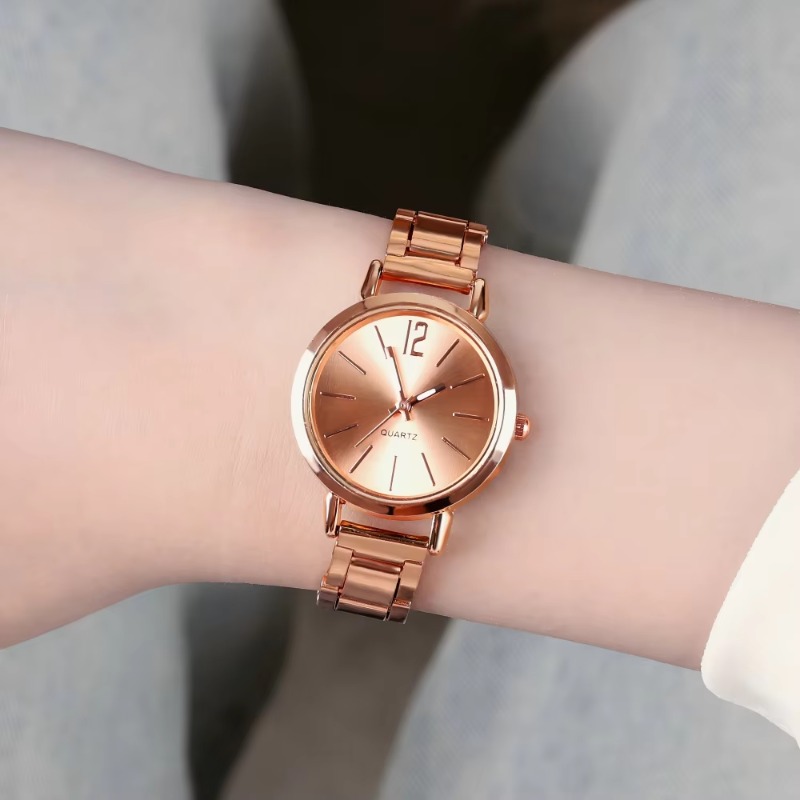 Luxury Watch Female - 2pcs Set Watch Luxury Women Simple