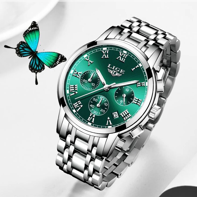 LIGE 2024 New Fashion Women Wa - Luxury Watch Female のレビューと価格