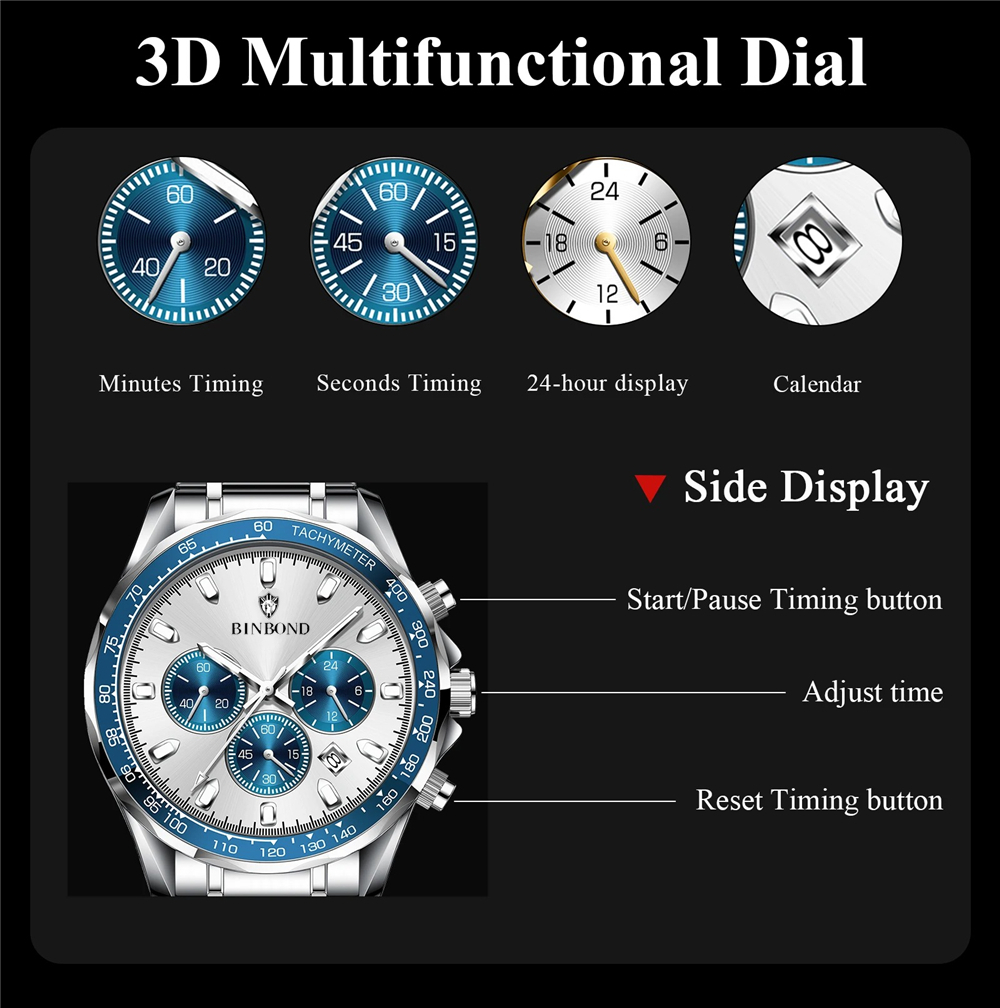 Sports New Men Chornograph Wat - Luxury Watch Manufacturers のレビューと価格