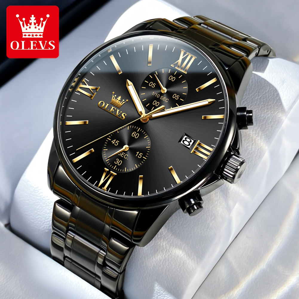 OLEVS 2886 Classic Black Quart - Luxury Watch Manufacturers のレビューと価格