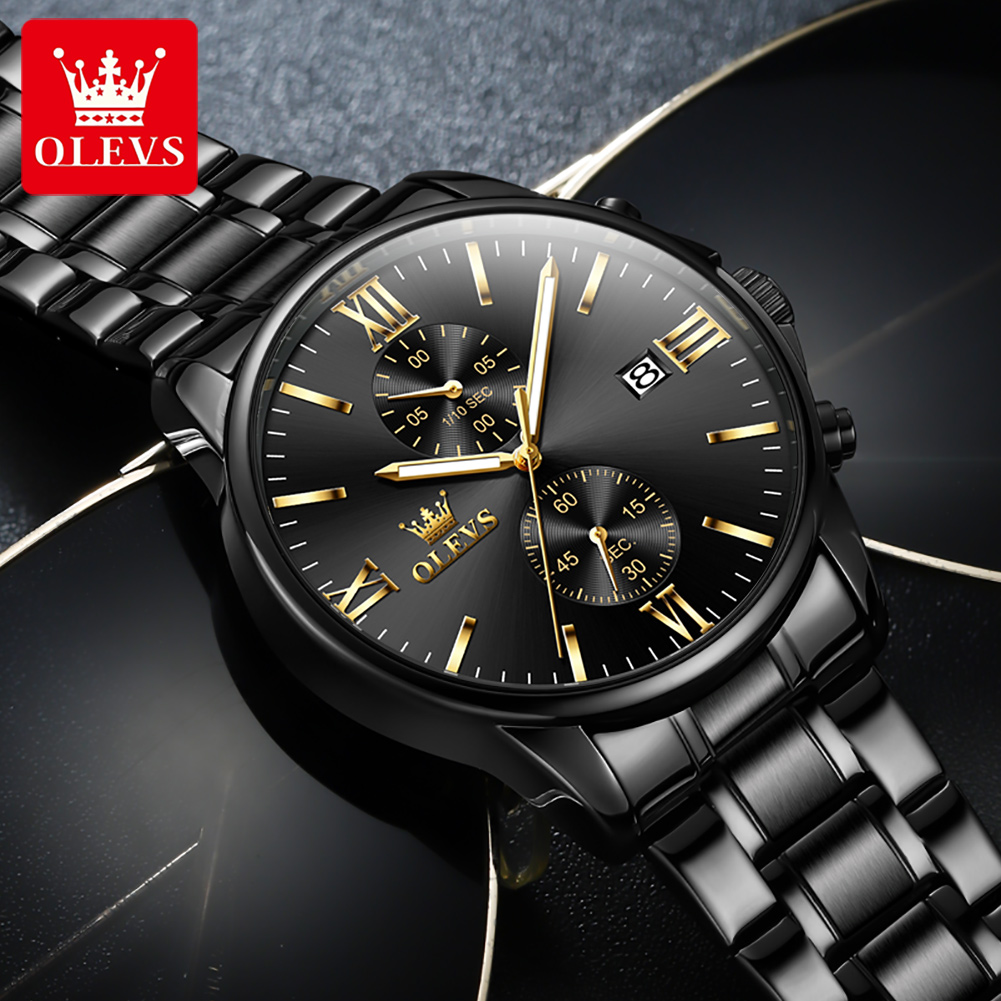 OLEVS 2886 Classic Black Quart - Luxury Watch Manufacturers のレビューと価格