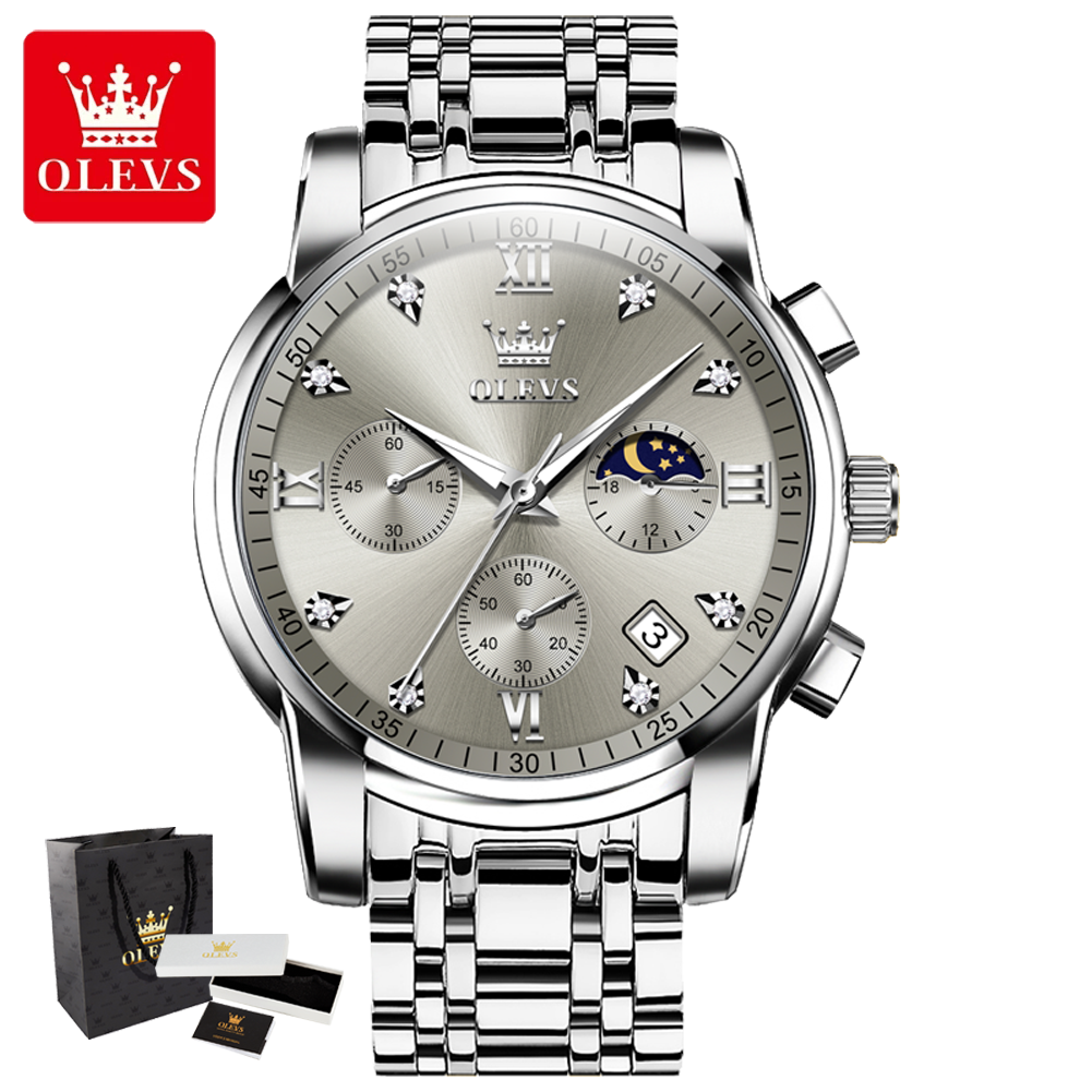 OLEVS 2858 Quartz Watch for Me - Luxury Watch Dial のレビューと価格