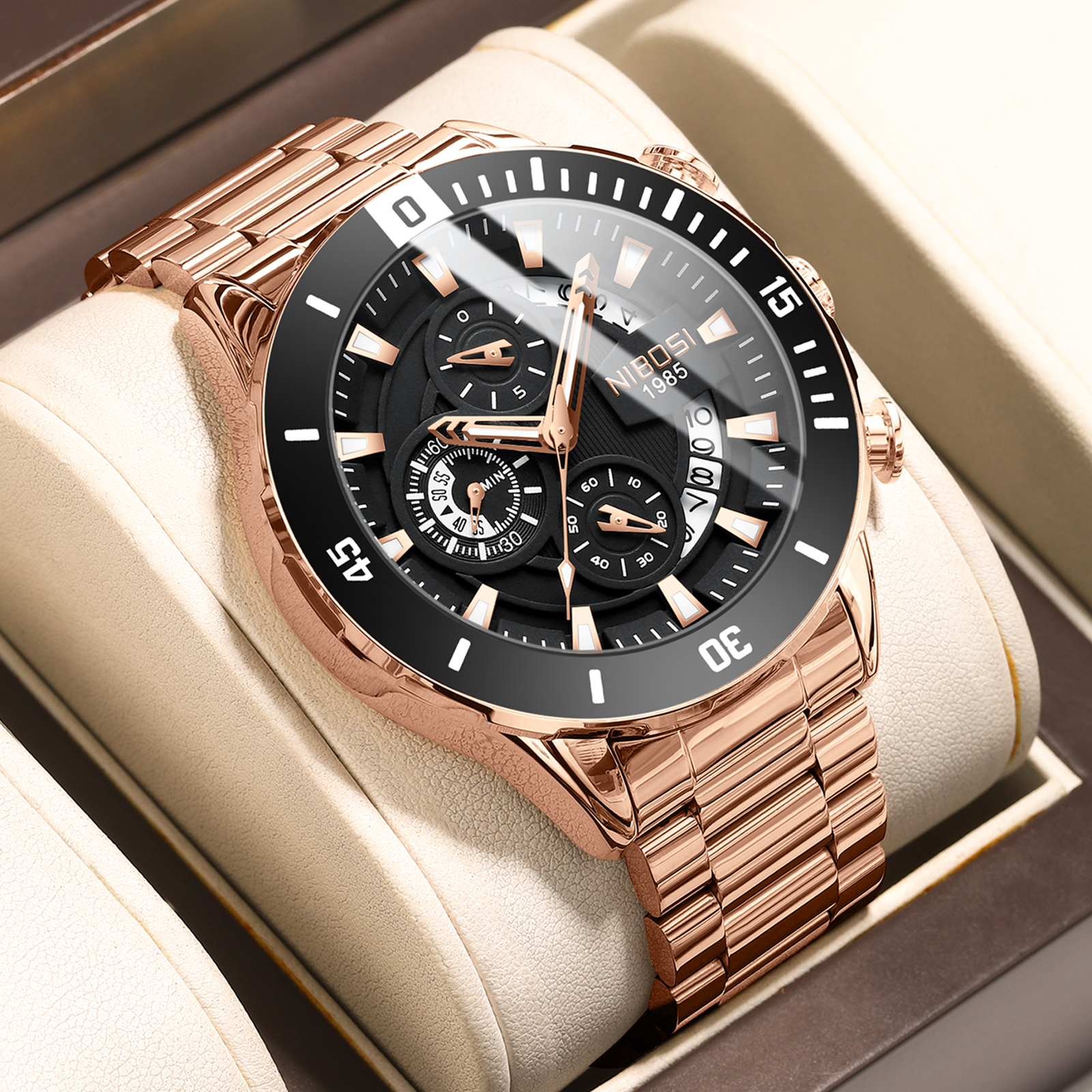 NIBOSI New Men's Watches Top B - Luxury Watch Brands のレビューと価格