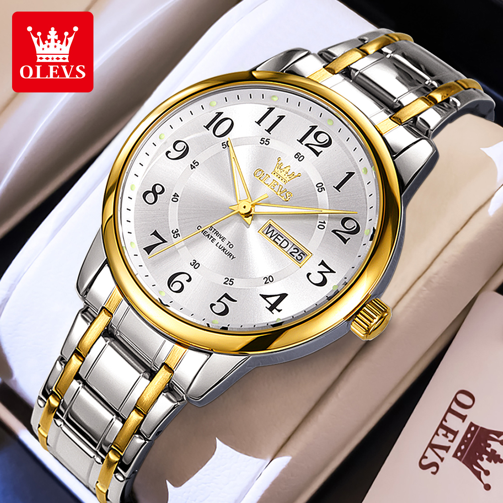 OLEVS Casual fashion men's wat - Luxury Watch Brands のレビューと価格