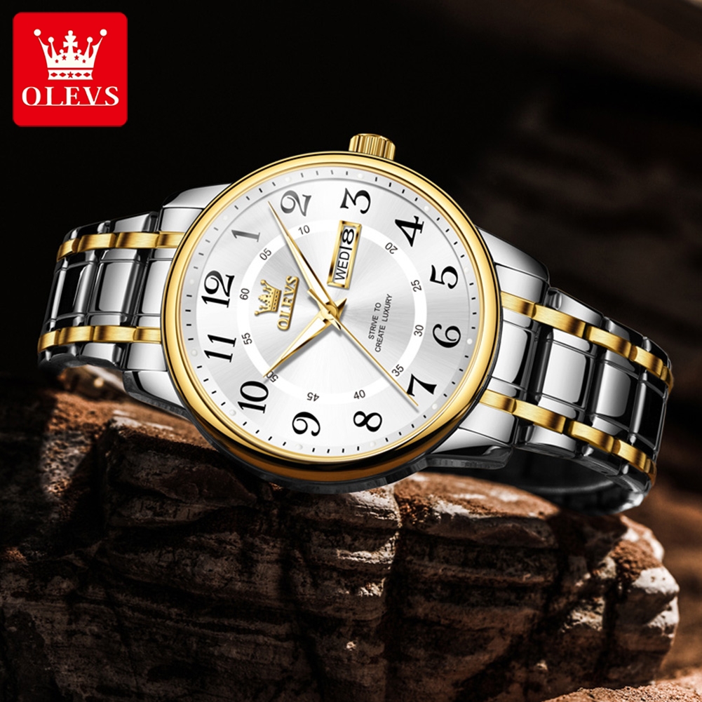 OLEVS Casual fashion men's wat - Luxury Watch Brands のレビューと価格