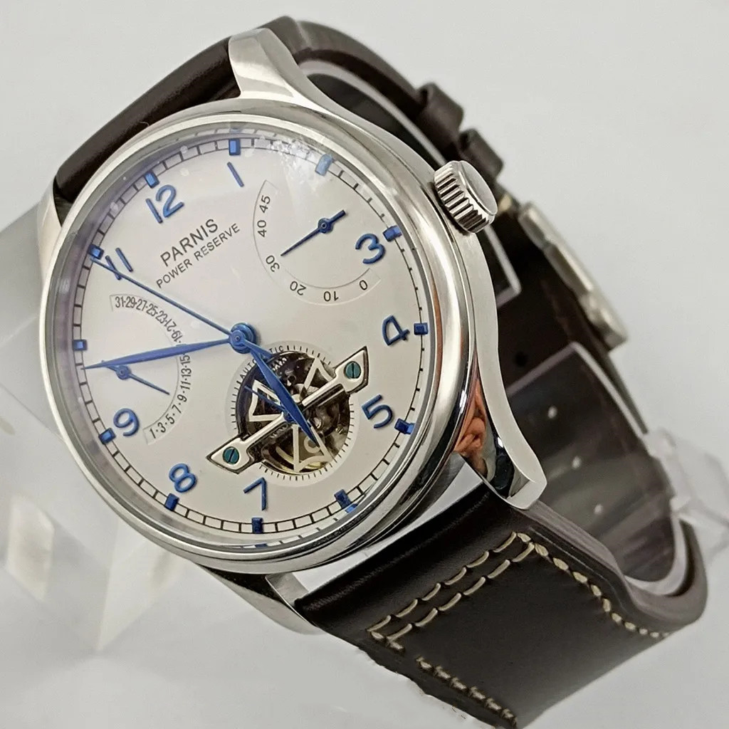 Parnis 43mm Luxury Power Reser - Luxury Watch Dial のレビューと価格