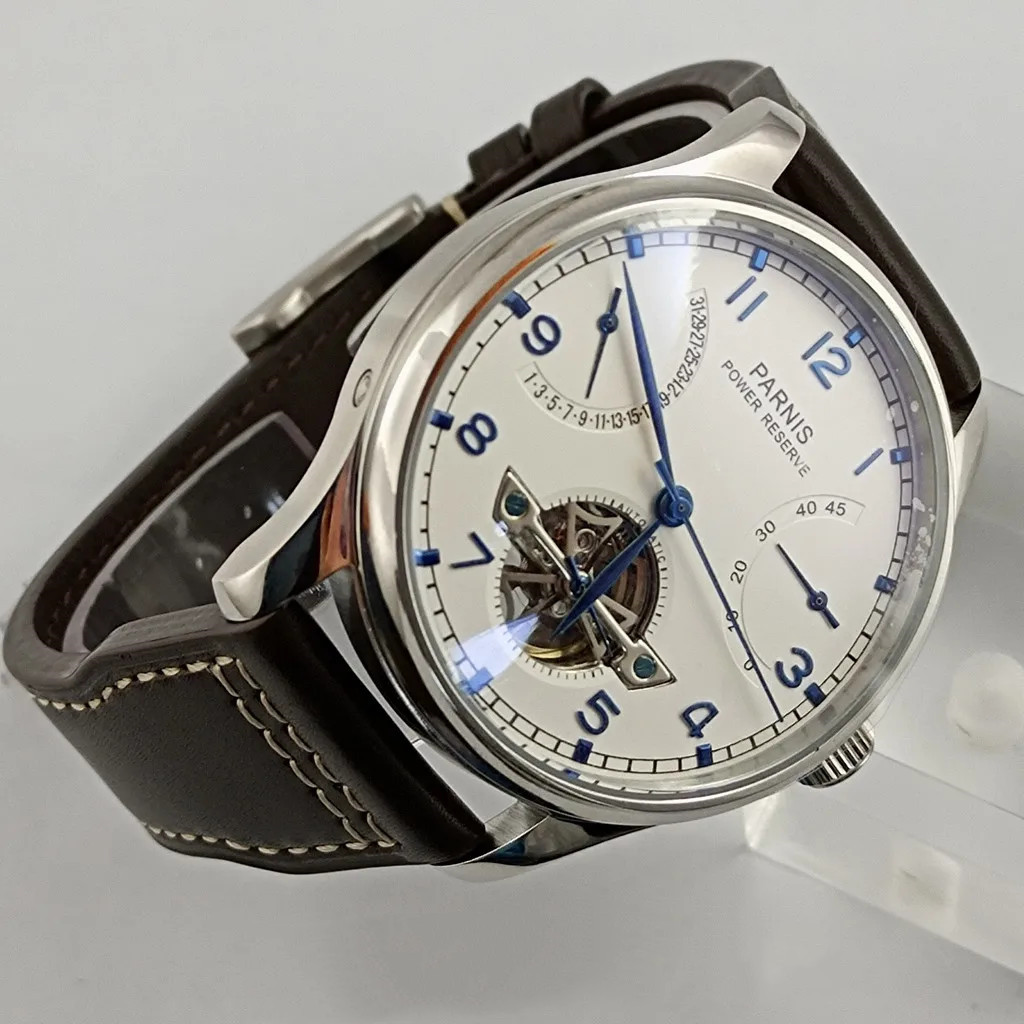 Parnis 43mm Luxury Power Reser - Luxury Watch Dial のレビューと価格