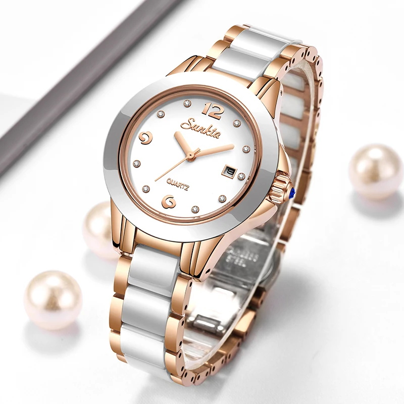 Sunkta Fashion Casual Quartz W - Luxury Watch Female のレビューと価格
