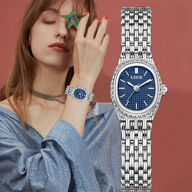 LIGE Fashion Luxury Quartz Wom - Luxury Watch Dial のレビューと価格