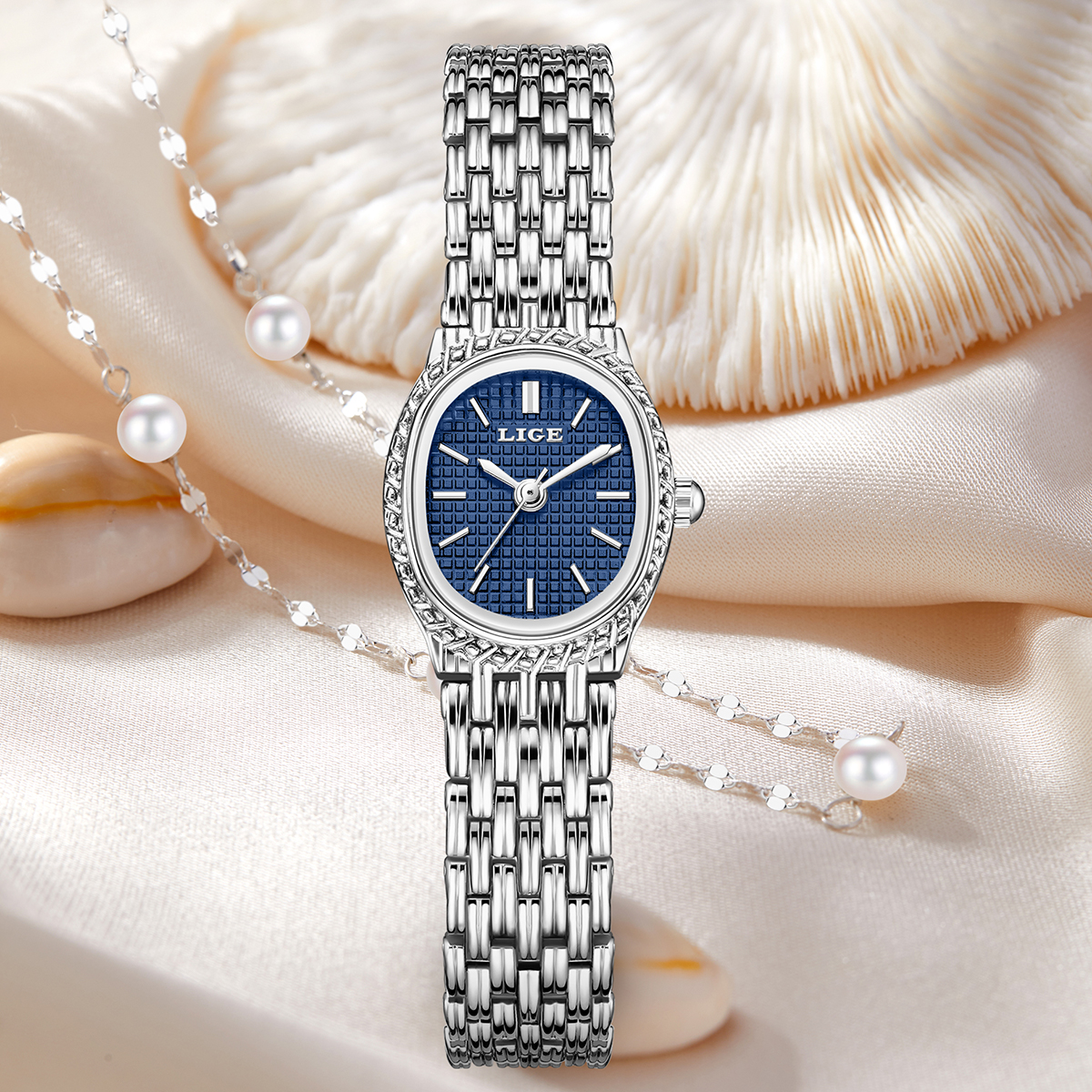 LIGE Fashion Luxury Quartz Wom - Luxury Watch Dial のレビューと価格