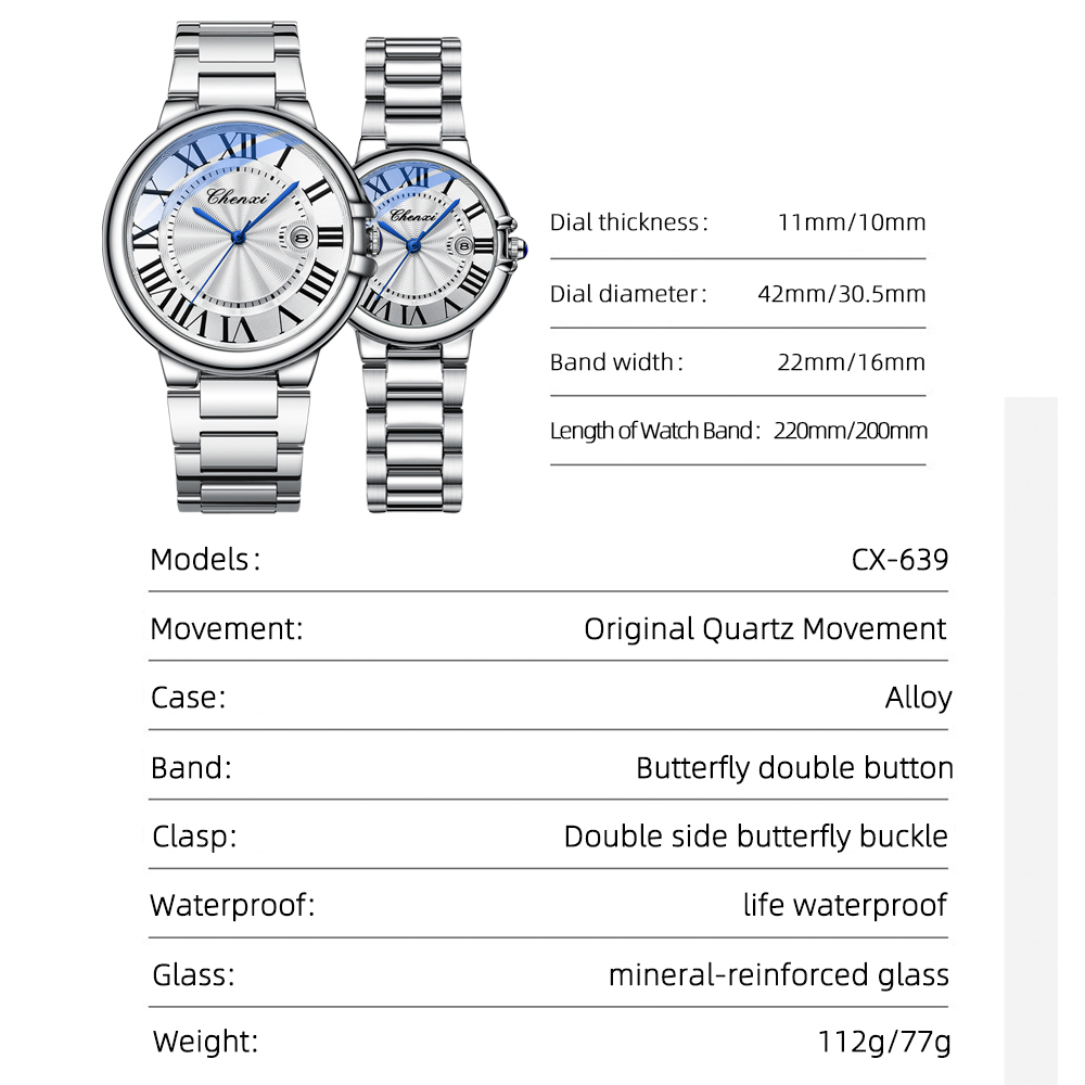 CHENXI Couple Luxury Quartz Wr - Luxury Watch Wallpaper のレビューと価格