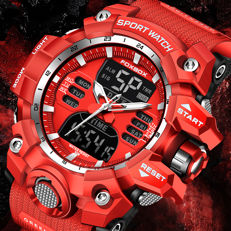 FOXBOX Military Watch for Men  - Luxury Watch Storage のレビューと価格