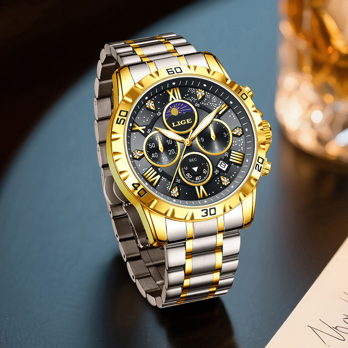 LIGE Top Brand Luxury Quartz M - Luxury Watch Brands のレビューと価格