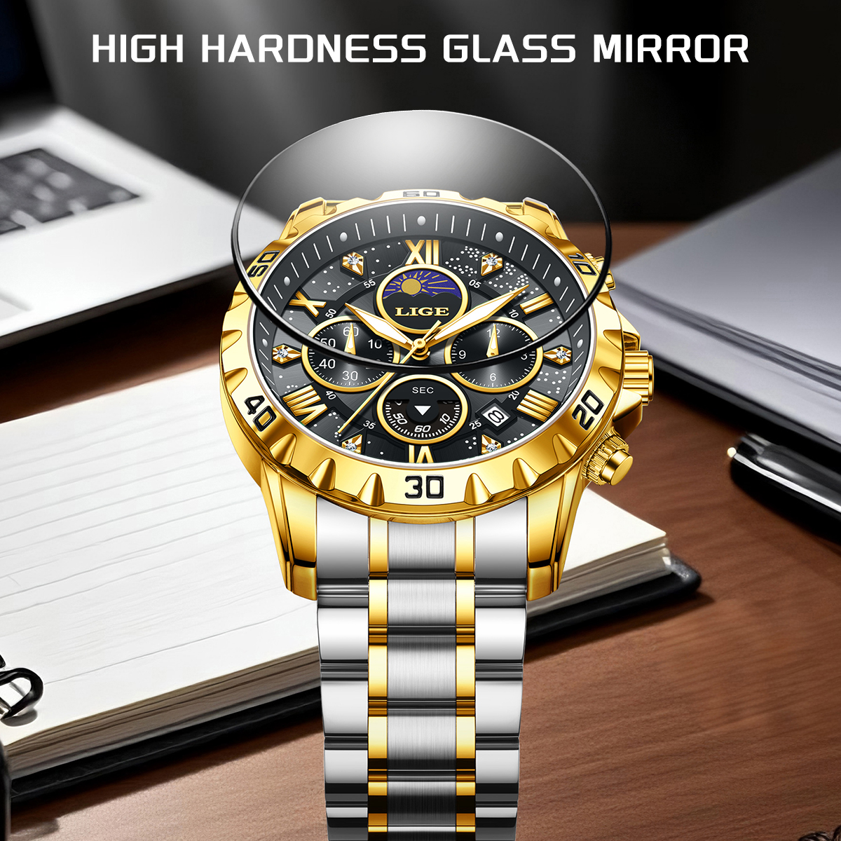 LIGE Top Brand Luxury Quartz M - Luxury Watch Brands のレビューと価格