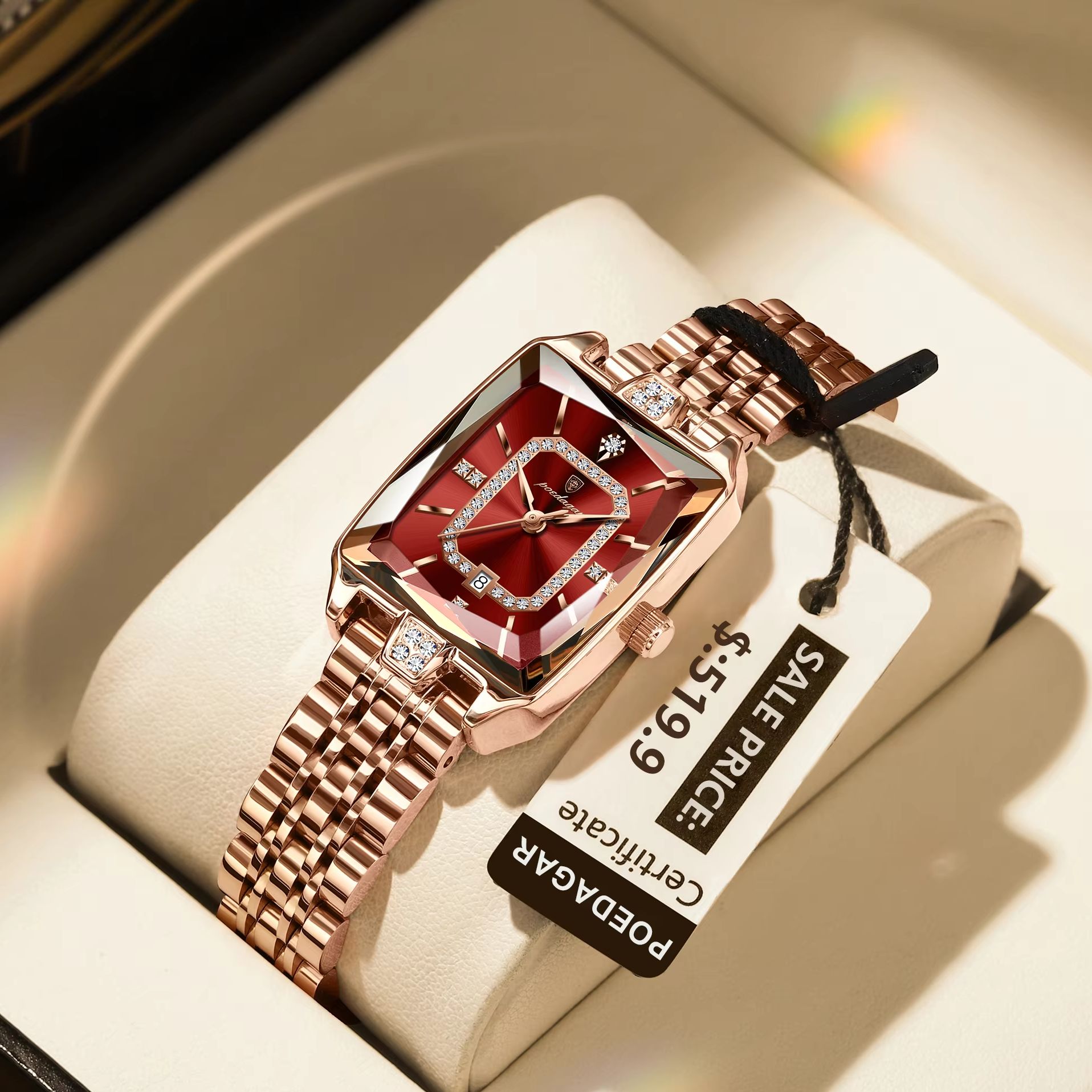 POEDAGAR Fashion Elegant Women - Luxury Watch Female のレビューと価格