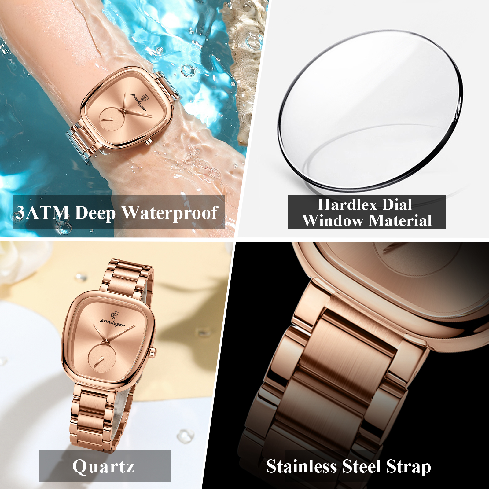 POEDAGAR Top Fashion Woman Wri - Luxury Watch Female のレビューと価格
