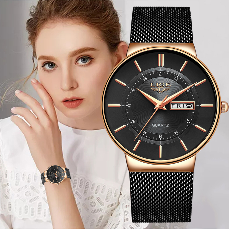 LIGE Women Watches Luxury Bran - Luxury Watch Female のレビューと価格
