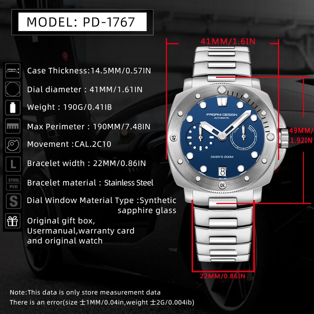 PAGANI DESIGN Top Brand Men's  - Luxury Watch Brands のレビューと価格