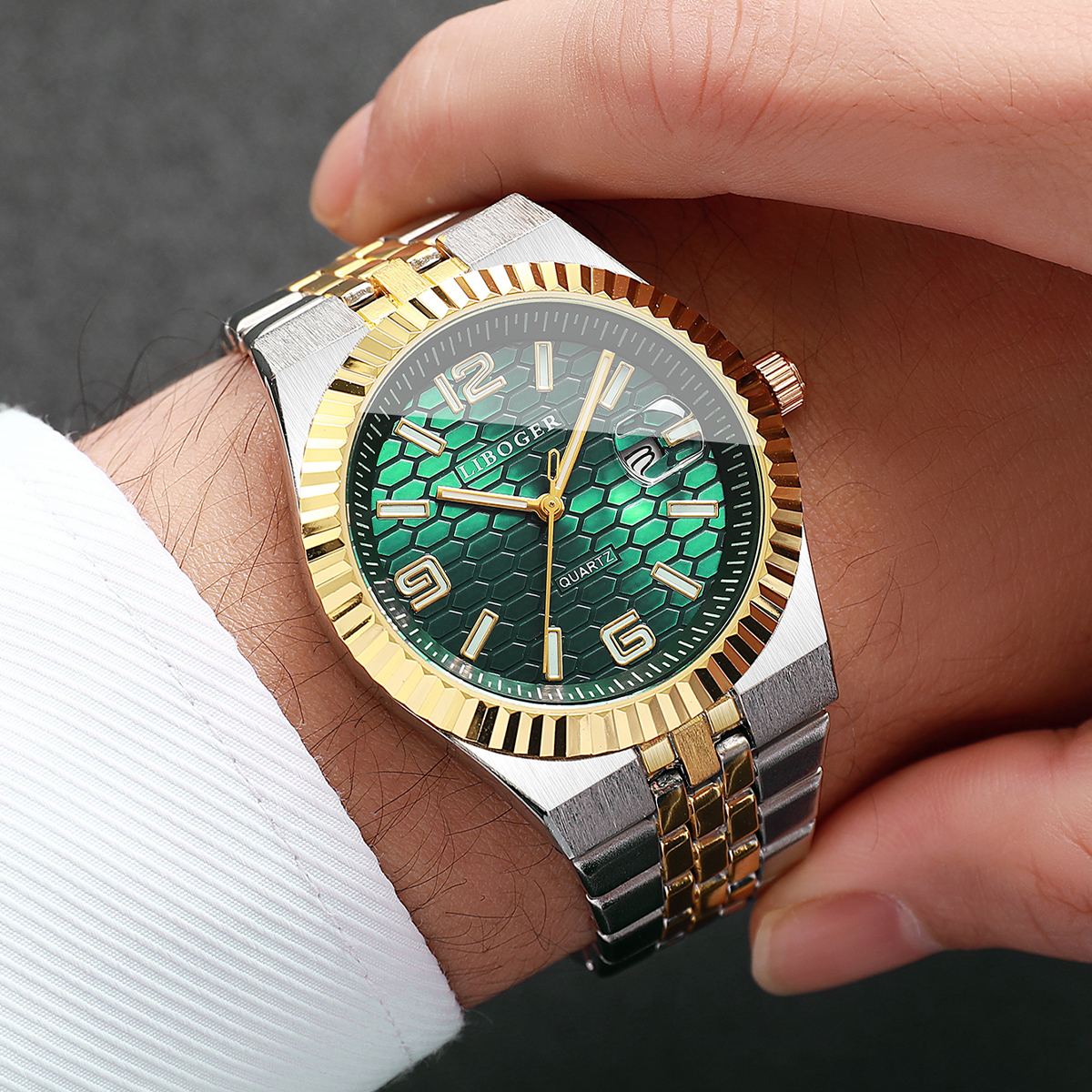 Fashion Arabic Dial Men's Cale - Luxury Watch Storage のレビューと価格