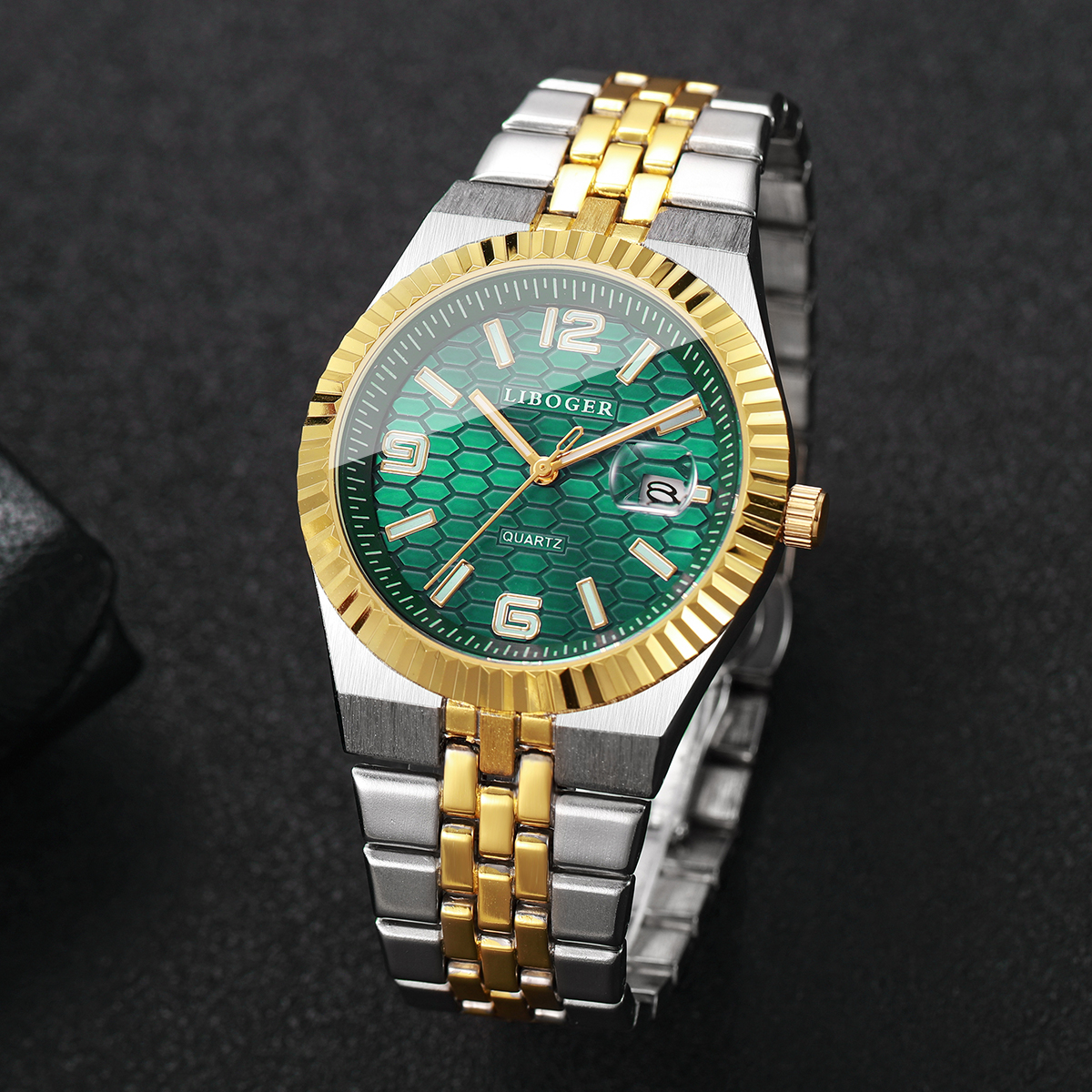 Fashion Arabic Dial Men's Cale - Luxury Watch Storage のレビューと価格