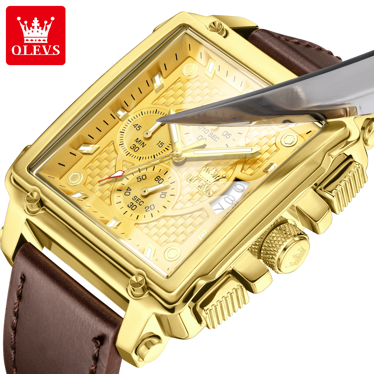 OLEVS brand mens watches water - Luxury Watch Brands のレビューと価格