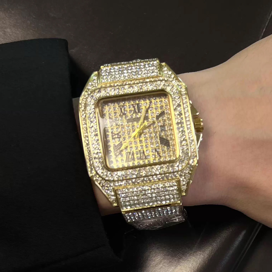 Gold or black Watch Ice Out Sq - Luxury Watch Manufacturers のレビューと価格