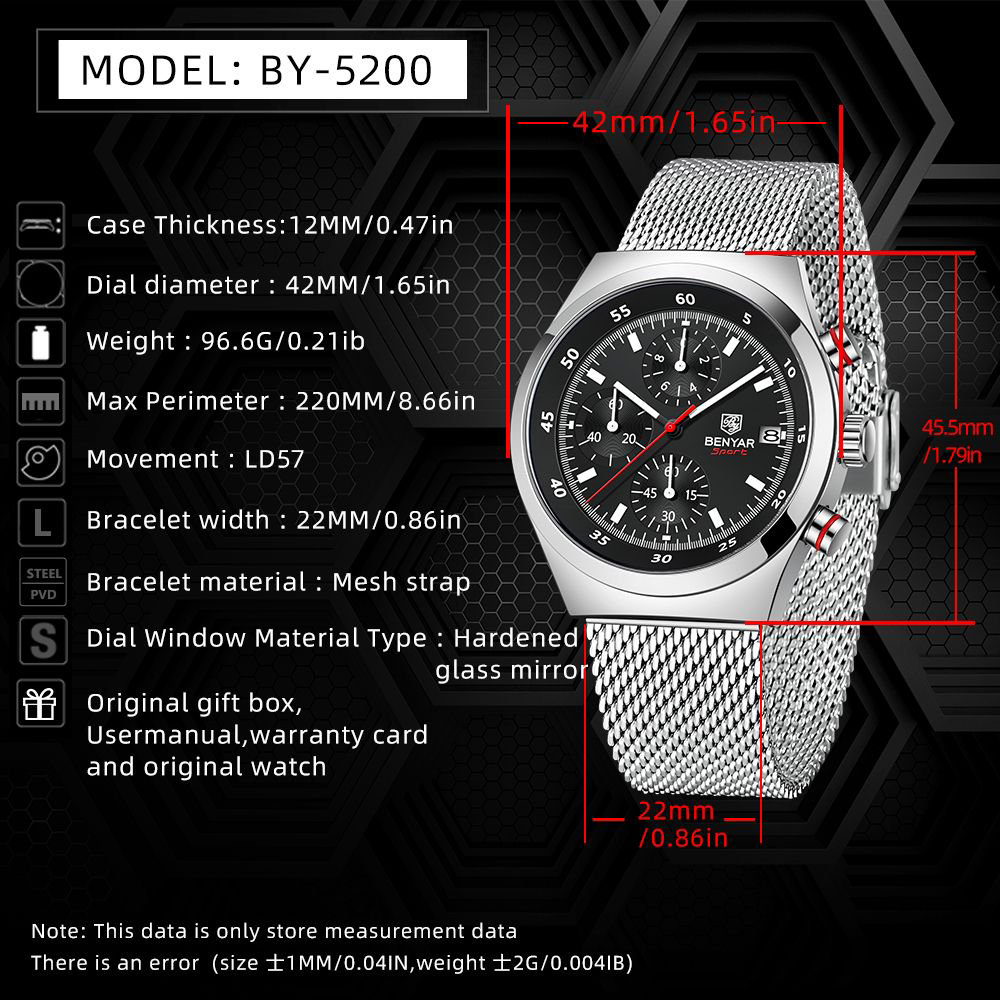 BENYAR Top Luxury Brand Men's  - Luxury Watch Brands のレビューと価格